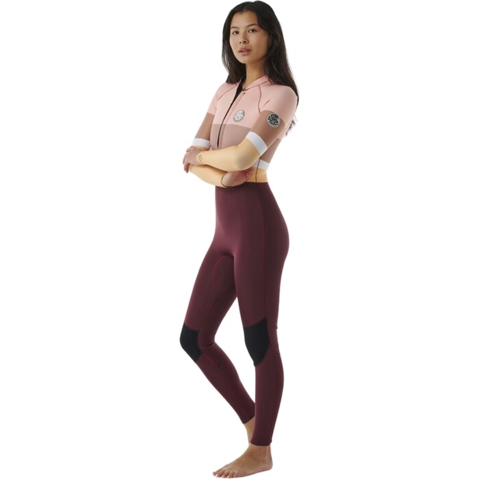 2024 Rip Curl Mujer G-Bomb 2mm Front Zip Neopreno 111WFS - Plum